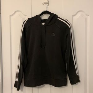 Black adidas hoodie in medium